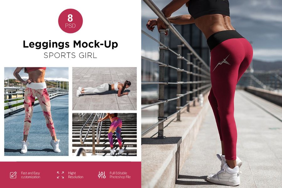 Download 25 Realistic Leggings Mockup PSD Templates - Texty Cafe