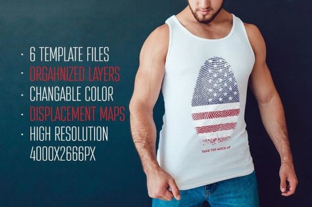 Download Tank top mockup psd templates, Racerback mockups - Texty Cafe