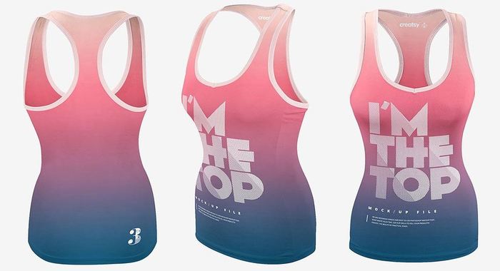 Download 46+ Womens Heather Racerback Tank Top Mockup Front View ...
