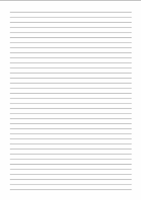 lined paper printable a4