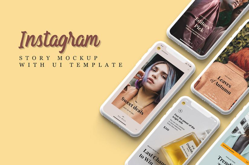 Download 17+ Free Instagram Mockup PSD Template of All Kinds ...