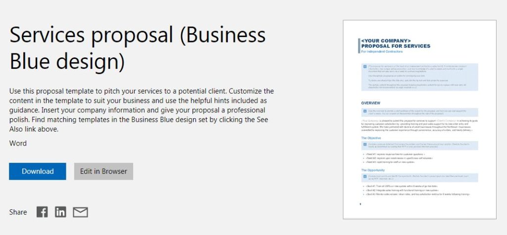 Free Business Proposal Template Ms Word