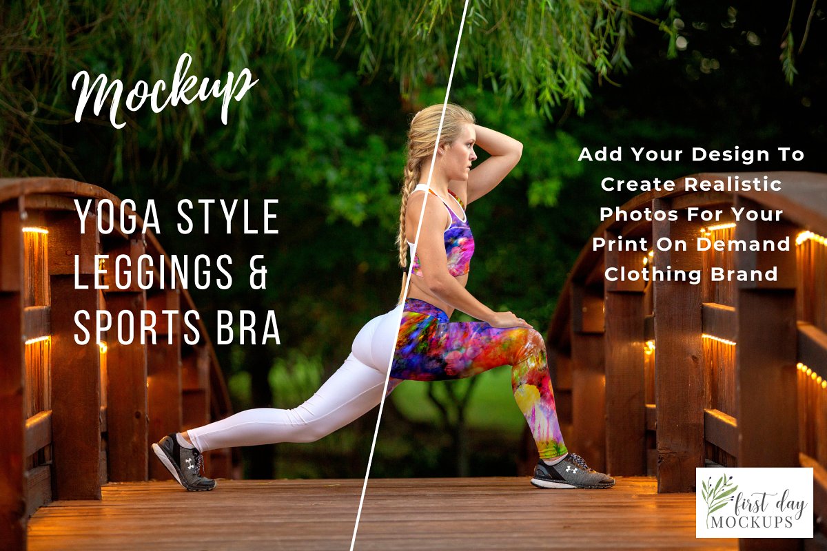 Download Leggings mockup template and Yoga pants/mats mockup - Texty Cafe