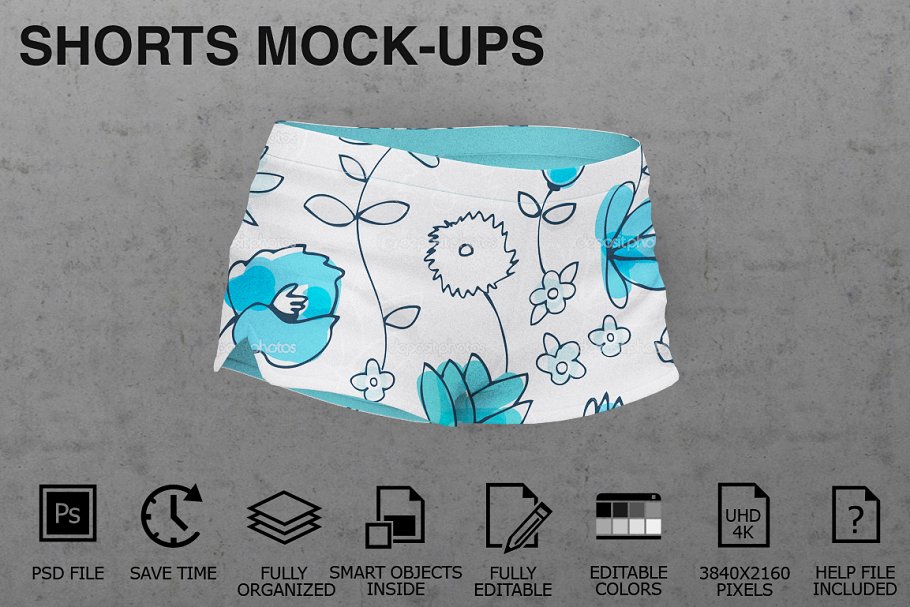 Download 40+ Shorts Mockup PSD Templates for Men & Women - Texty Cafe