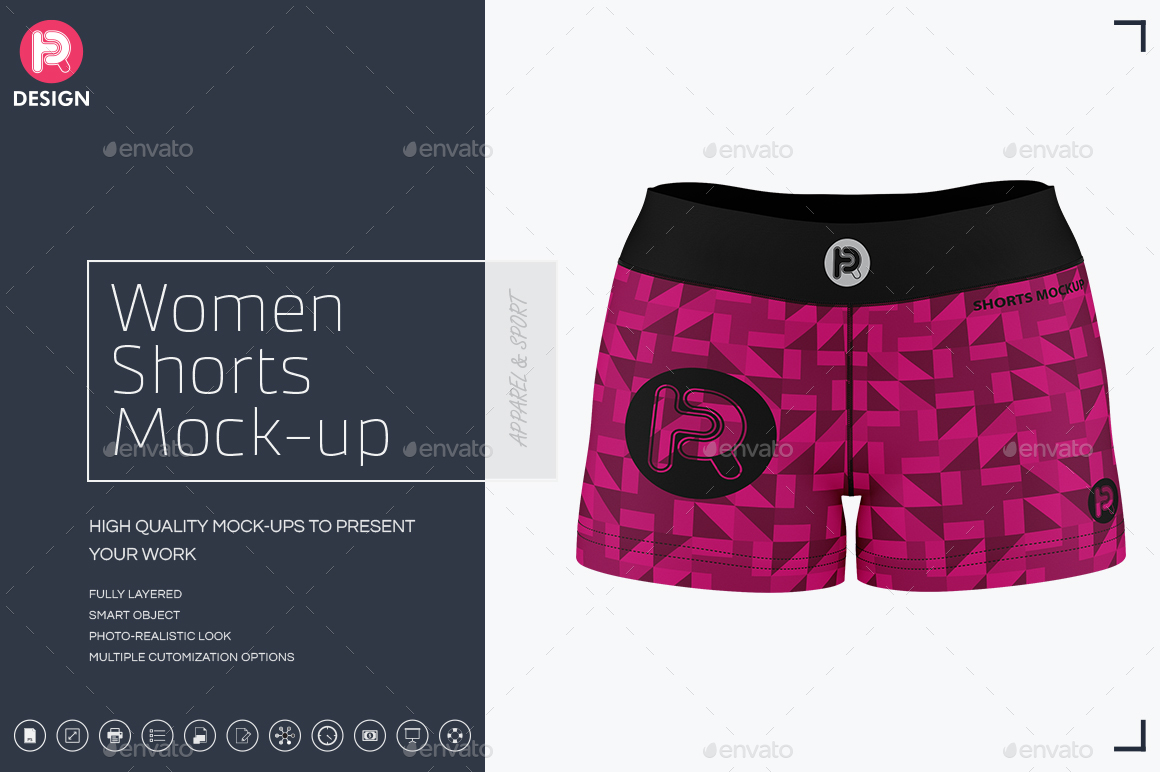 Download 40+ Shorts Mockup PSD Templates for Men & Women - Texty Cafe