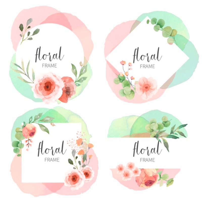 Download 1k Watercolor Flower Clipart And Floral Designs Texty Cafe
