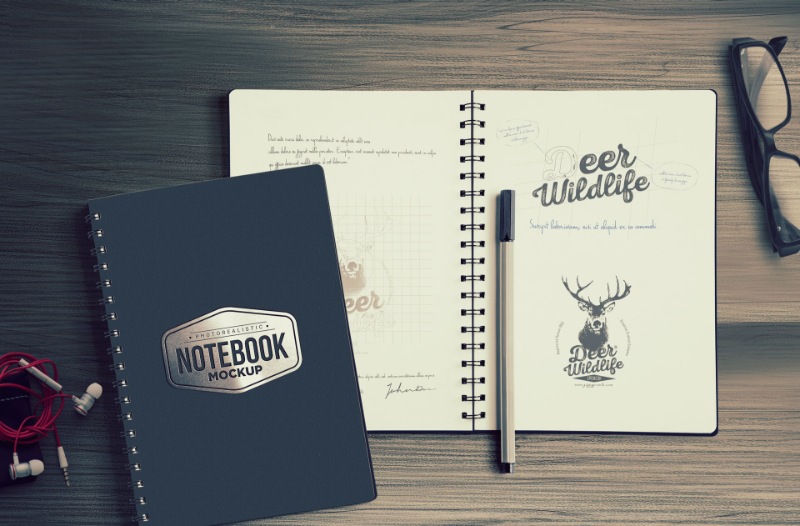 Download 32 Notebook Mockup Psd Templates Free And Premium Texty Cafe Yellowimages Mockups