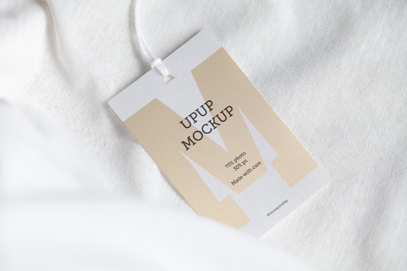 Download 30 Clothing Label Mockup templates for apparel tag designs - Texty Cafe