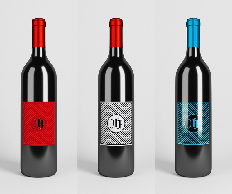 Download 36 Elegant Wine Bottle Mockup PSD and Label Templates ...