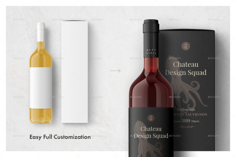 Download 36 Elegant Wine Bottle Mockup Psd And Label Templates Texty Cafe