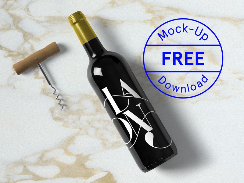 Download 36 Elegant Wine Bottle Mockup PSD and Label Templates - Texty Cafe