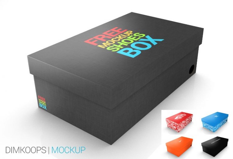 Download 23 Shoe Box Mockup Design Templates (Square & more ...