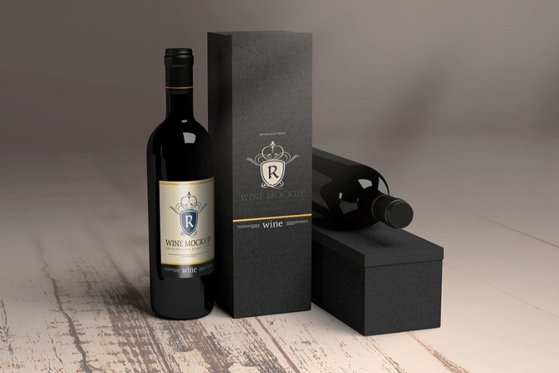 Download 15 Wine Box Mockup Packaging Psd Templates Texty Cafe