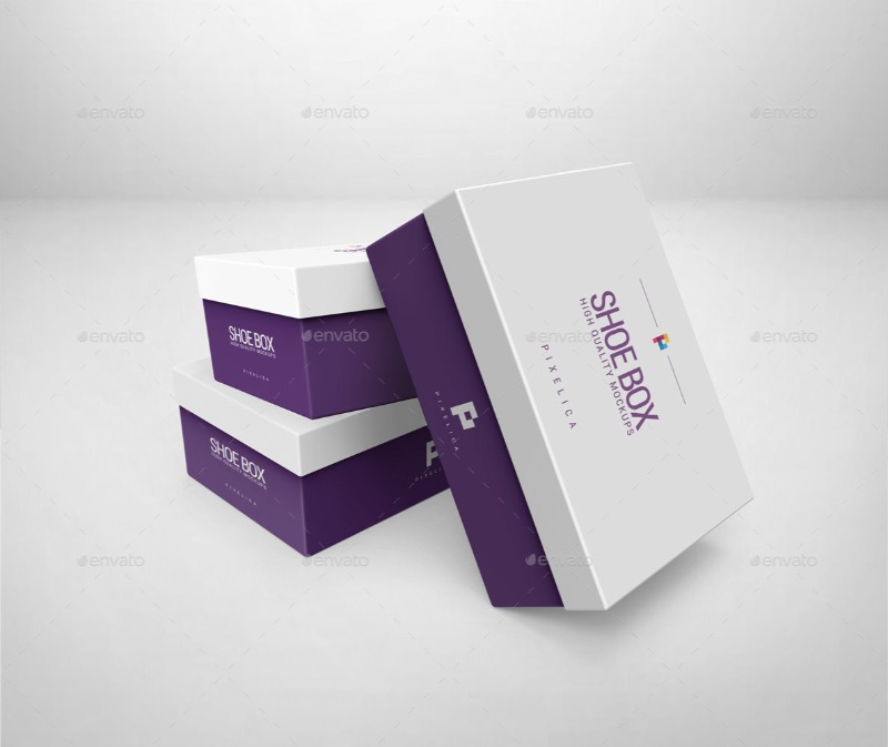 Download 23 Shoe Box Mockup Design Templates (Square & more ...