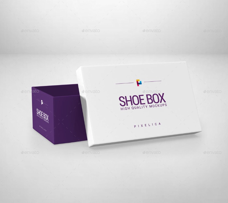 Download 23 Shoe Box Mockup Design Templates (Square & more ...