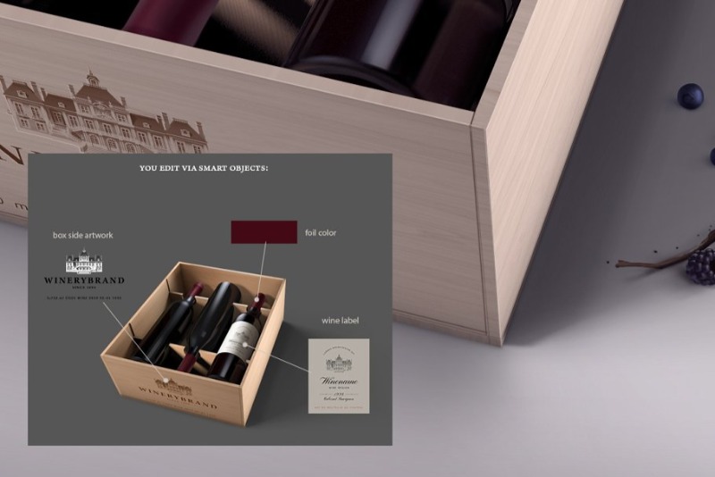 Download 15 Wine Box Mockup & Packaging PSD Templates - Texty Cafe