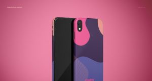 iPhone XR Snap Case Mockup (glossy)