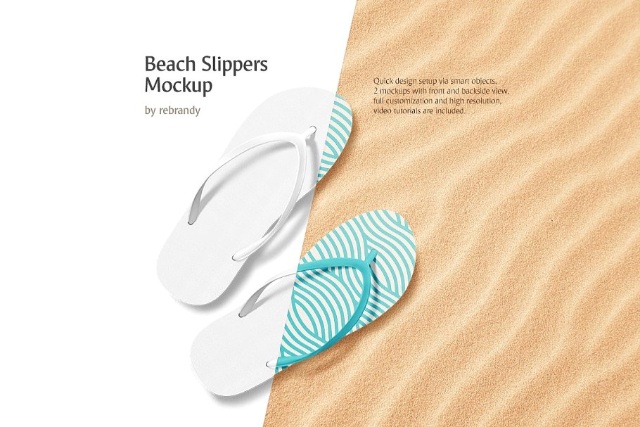 Download Sandals, Slippers & Flip Flop Mockup Psd Templates - Texty ...