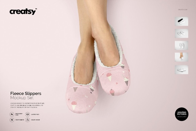 Download Sandals, Slippers & Flip Flop Mockup Psd Templates - Texty ...