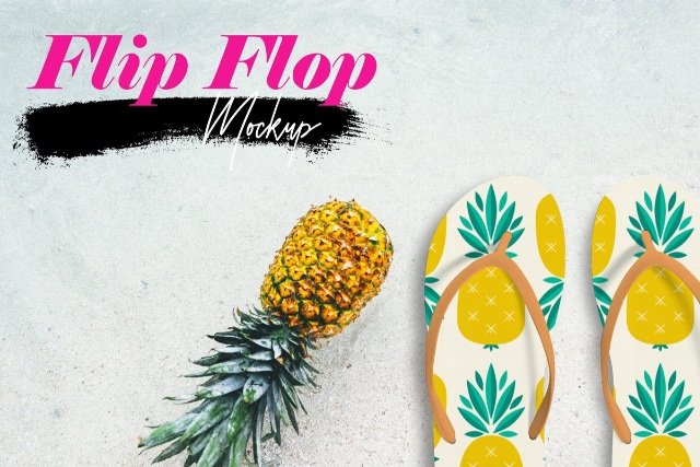 Download Sandals, Slippers & Flip Flop Mockup Psd Templates - Texty ...