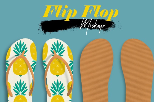 Download Sandals, Slippers & Flip Flop Mockup Psd Templates - Texty ...