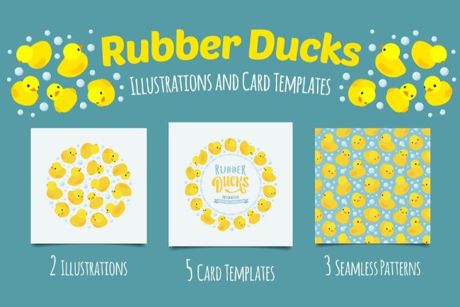 6 Rubber ducky baby shower invitations templates - Texty Cafe